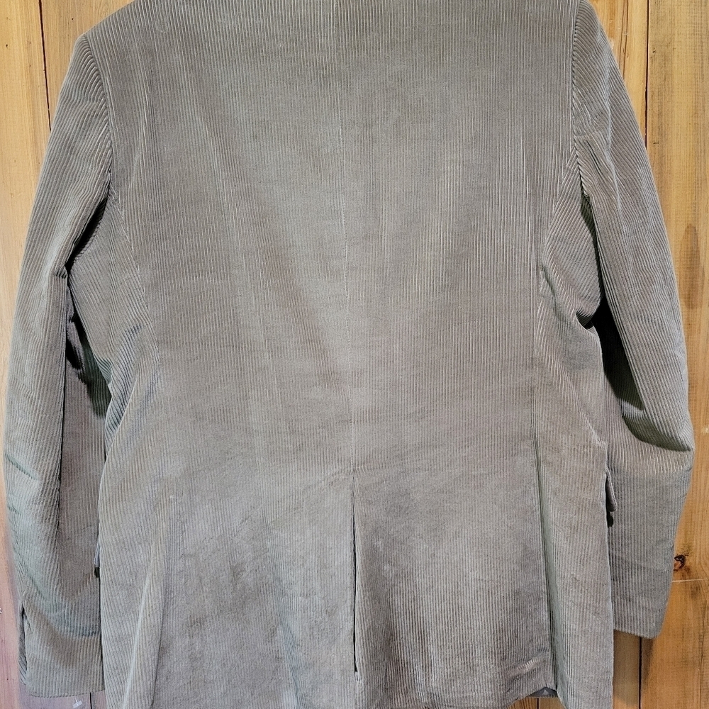 Men's Tan Corduroy Blazer - Picture 7 of 12